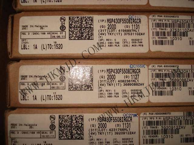 MSP430 MCU MSP430F5508IRGCR 超低功耗16位微控制器，適用于各種應(yīng)用