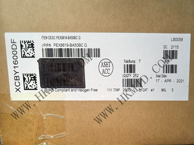16 通道、16 端口 PEX8619-BA50BCG [Broadcom] PCI Express 交換機(jī)，19 x 19mm PBGA