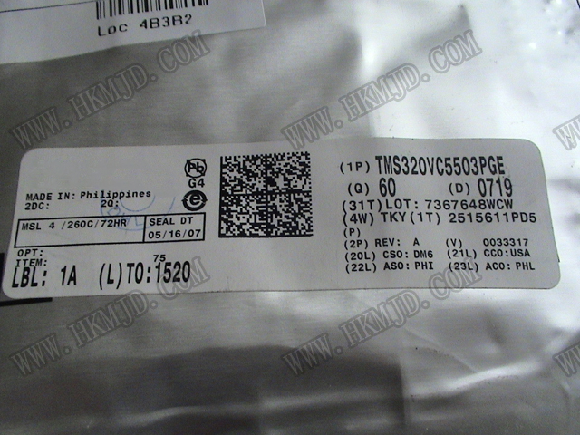 TMS320VC5503PGE 低功耗 C55x 定點 DSP - 高達(dá) 200MHz_全新供應(yīng)_TI處理器