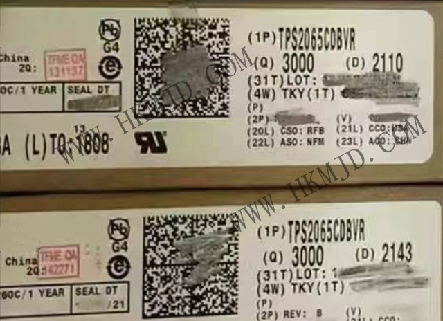 明佳達(dá)電子 —— 供應(yīng) [TI] TPS2065CDBVR 電源開關(guān) IC - 限流，配電開關(guān)