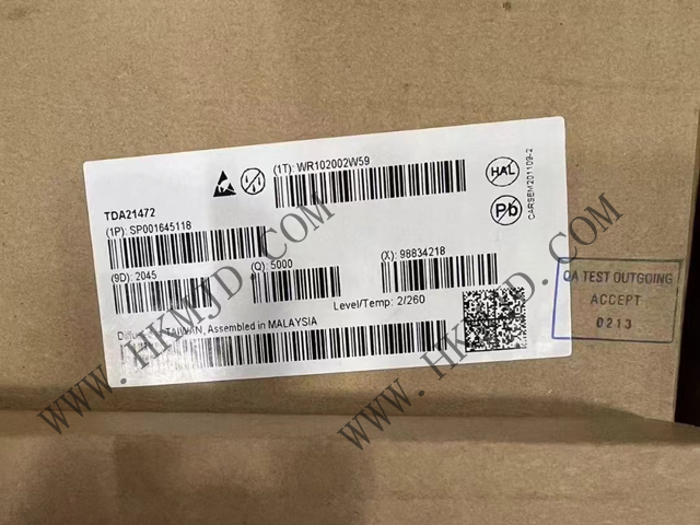 DC/DC開關(guān)轉(zhuǎn)換器Infineon TDA21472 70A、1.5MHz 開關(guān)頻率