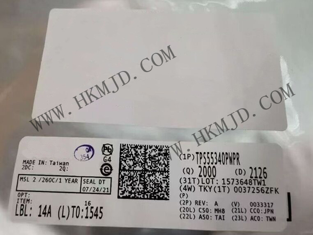 【德州儀器】具有5A、40V  TPS55340PWPR 集成式電源開關(guān)的單片非同步開關(guān)穩(wěn)壓器