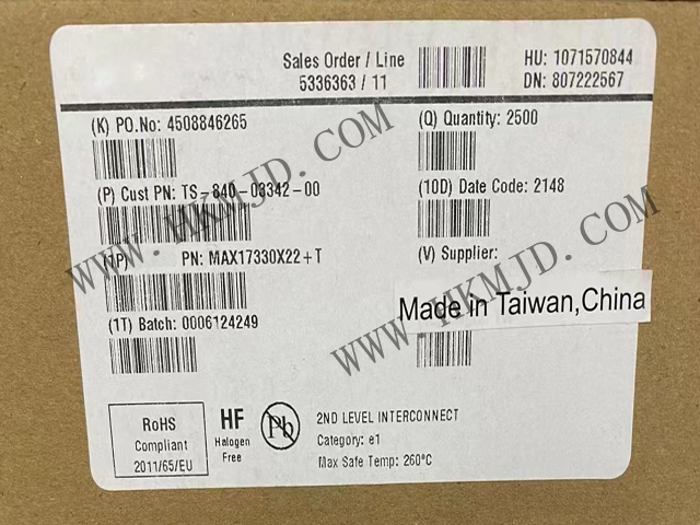 供應 Maxim MAX17330X22 獨立式燃油表，帶集成式精密充電器和保護器