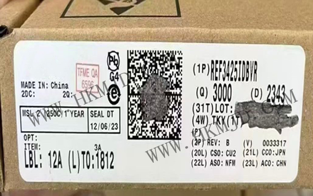 德州儀器 REF3425IDBVR：低溫漂 (6ppm/°C)、低功耗、高精度 CMOS 電壓基準(zhǔn)